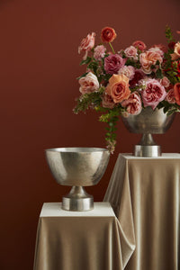 Design Shop Silver Moreland Compote, 11" X 10".