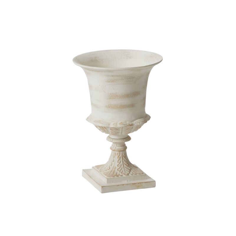 Design Shop White Chapel Urn, 10"x 14.5"