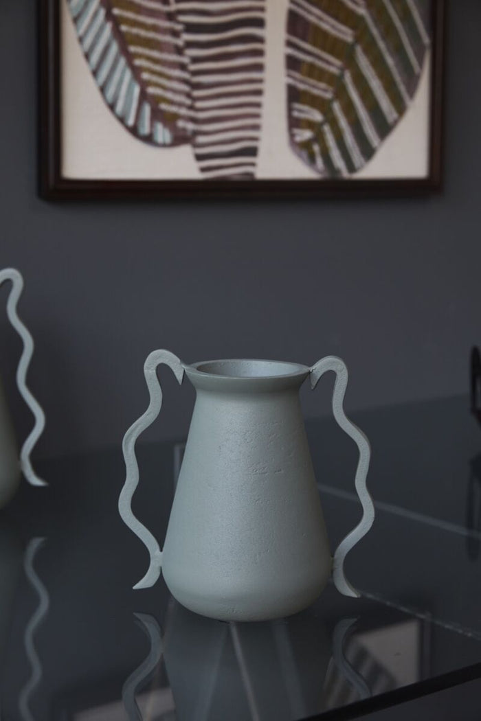 Design Shop Green Mikado Vase, 8.75" X 8.5", Set of 2.