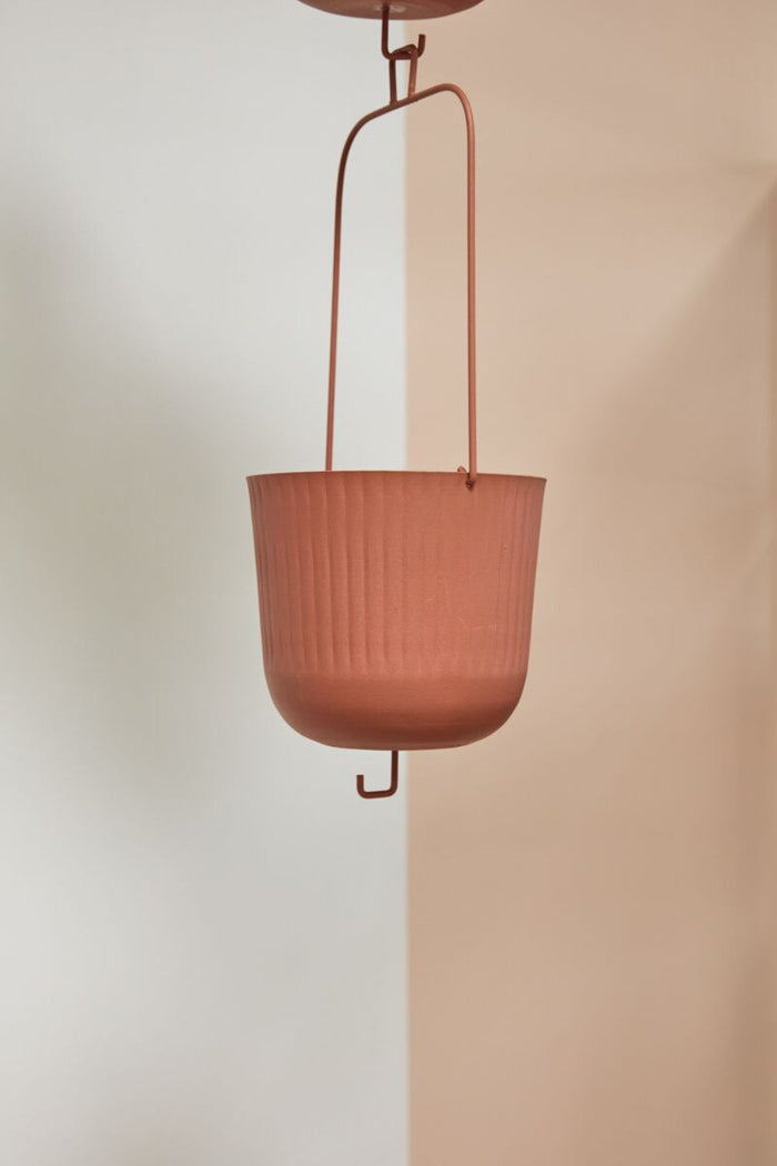 Design Shop Coral Gemini Hanging Pot, 7" X 17.5", Set of 2.