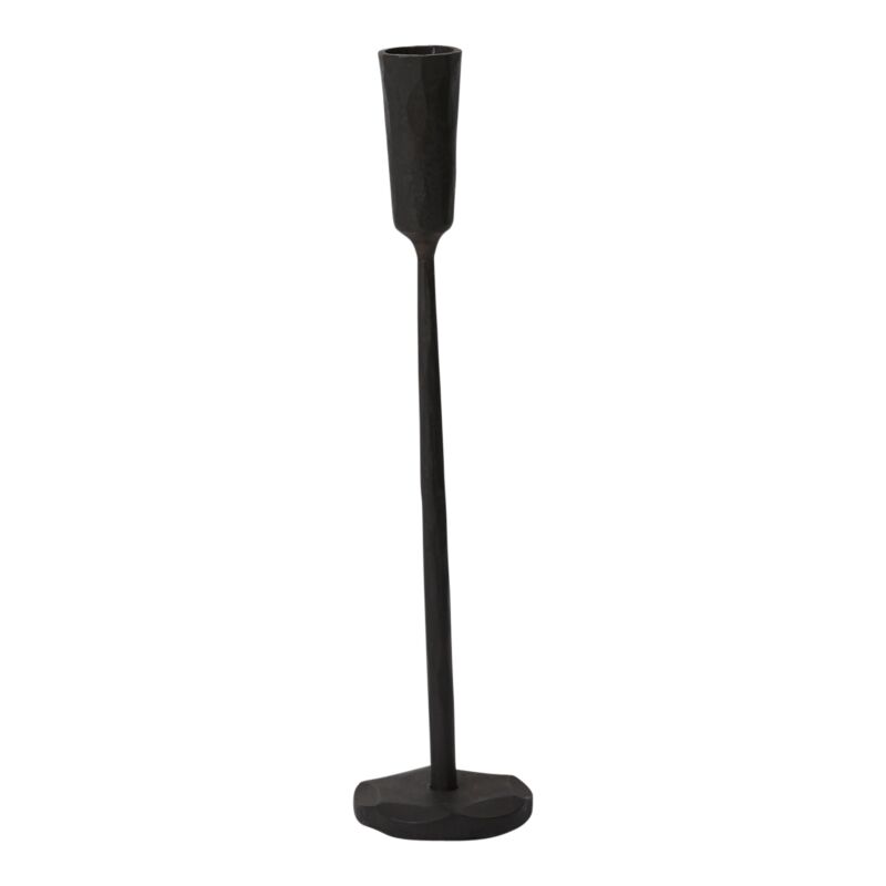 Design Shop Black Davina Collection Candlestick, 2.5" X 11.25".