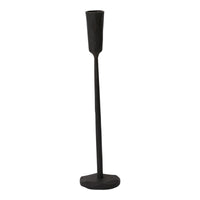Design Shop Black Davina Collection Candlestick, 2.5" X 11.25".