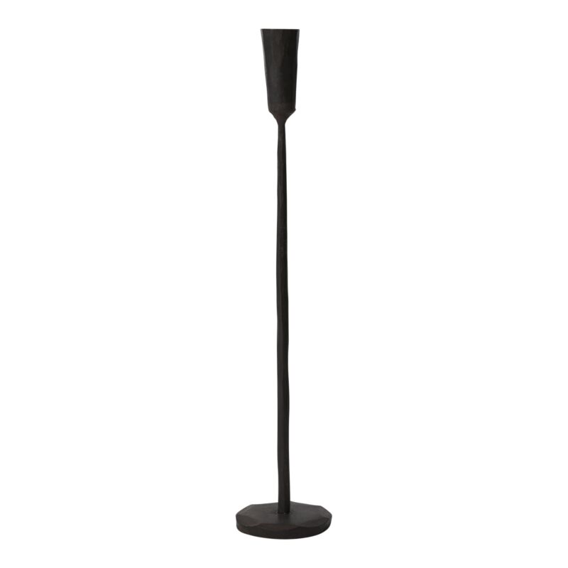 Design Shop Black Davina Collection Candlestick, 3" X 15.75".
