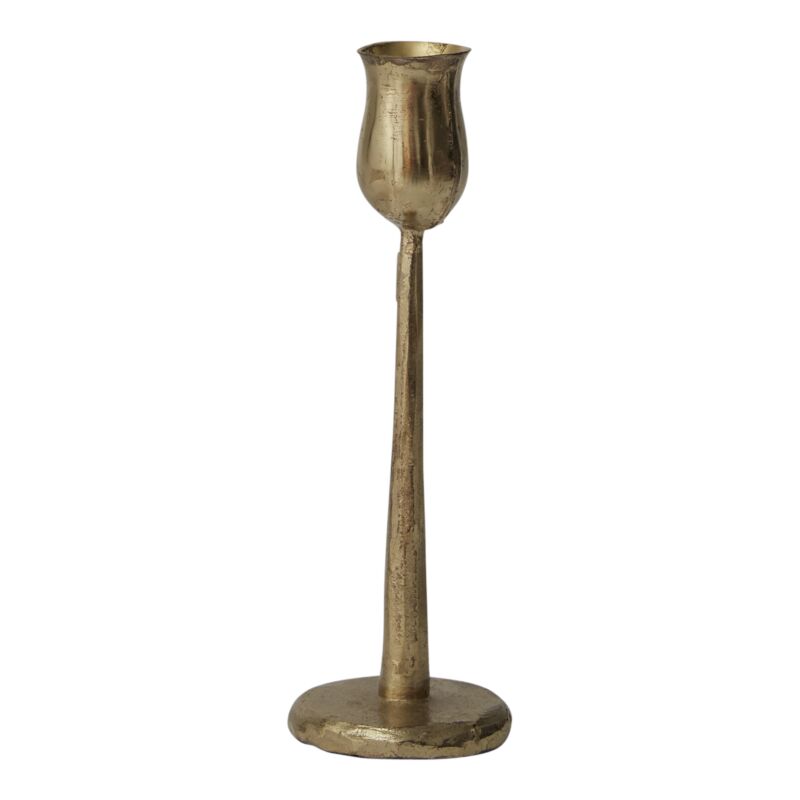 Design Shop Gold Auric Candlestick, 2.5" X 7.5".