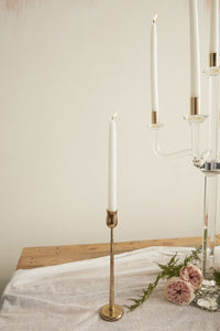 Design Shop Gold Auric Candlestick, 2.5" X 11.5".