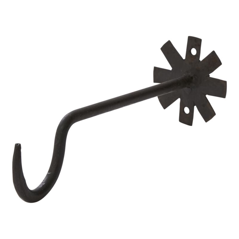 Design Shop Black Chet Wall Hanger, 8" X 2.5"