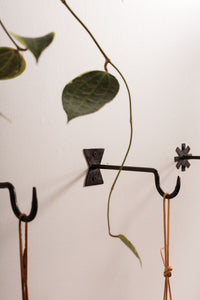Design Shop Black Chet Wall Hanger, 8" X 2.75"