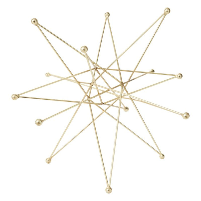 Design Shop Gold Atomic Star, 23" X 18.5"