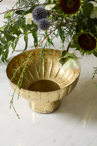 Design Shop Golden Shine Footed Bowl 8.75"x 5.25", Set of 2
