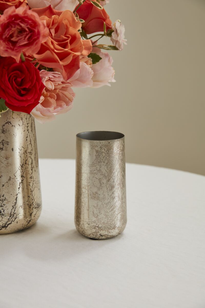 Design Shop Silver Norwich Vase, 3.5" X 6.5", Set of 6.