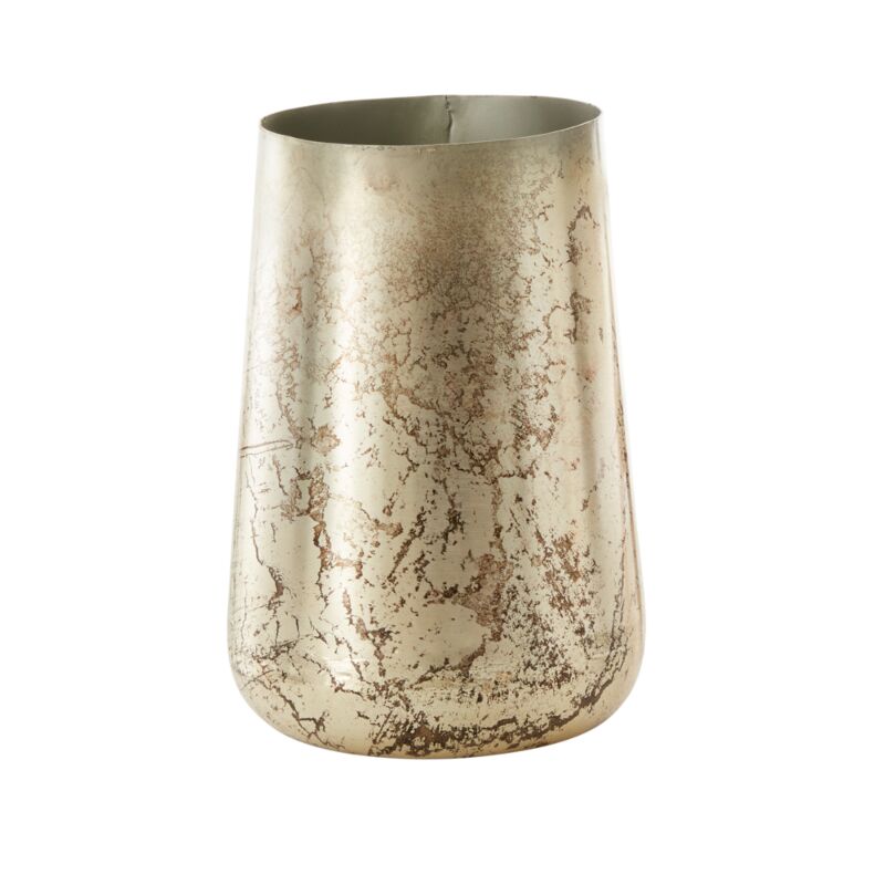Design Shop Silver Norwich Vase, 6" X 8.5", Set of 2.