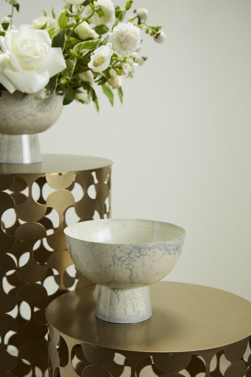 Design Shop Off-White Isabella Compote, 7" X 5", Set of 4.