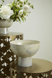 Design Shop Off-White Isabella Compote, 8.5" X 6.5", Set of 2.