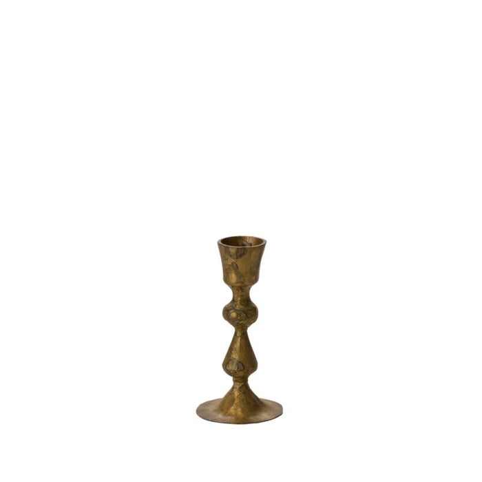 Bronze candle holder on a white background