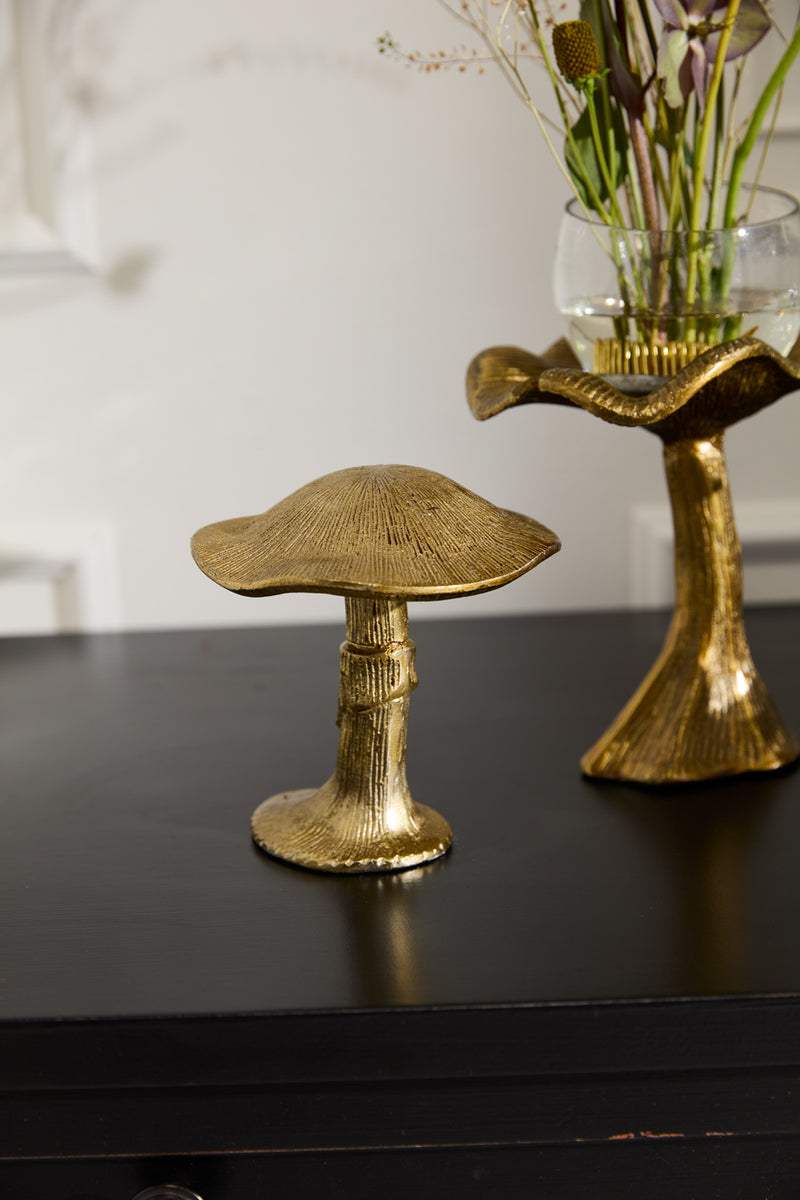 Design Shop Antique-Gold Lichen Collection Figurine, 5.25" X 5.75"