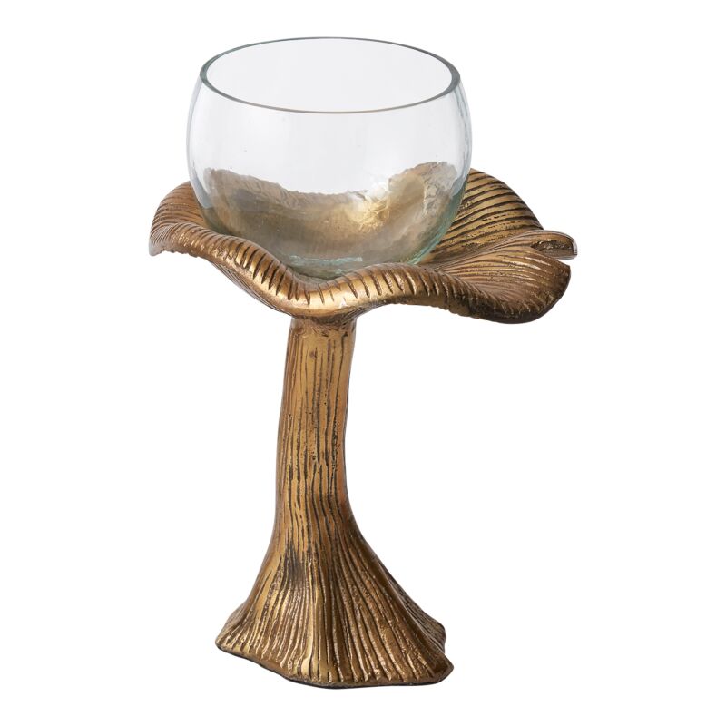 Design Shop Antique-Gold Lichen Collection Planter, 6.5" X 9".