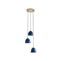 Wildwood Caterina Triple Pendant - Blue Avio