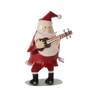 Design Shop Red Rockin' Santa Figurine, 3.5" X 5.5", Set of 2.