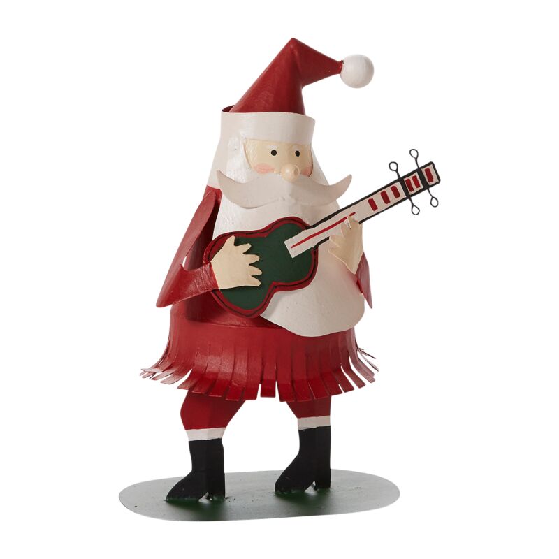 Design Shop Red Rockin' Santa Figurine, 5" X 8".