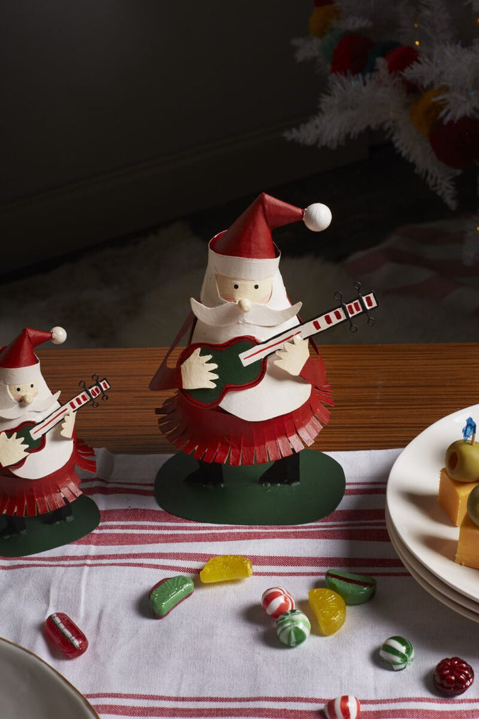 Design Shop Red Rockin' Santa Figurine, 5" X 8".