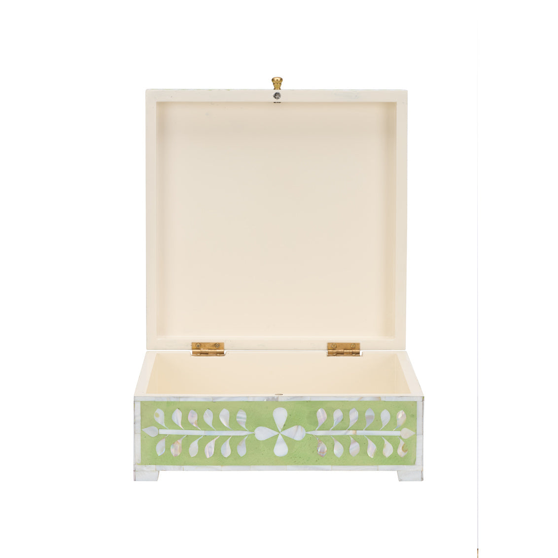 Chelsea House Bone Inlay Box-Green