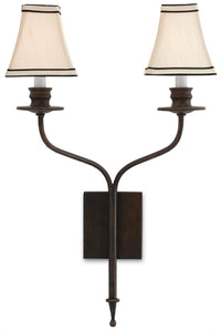 Currey and Company - 5000-0038 - Two Light Wall Sconce - Highlight Bronze Wall Sconce - Bronze Gold