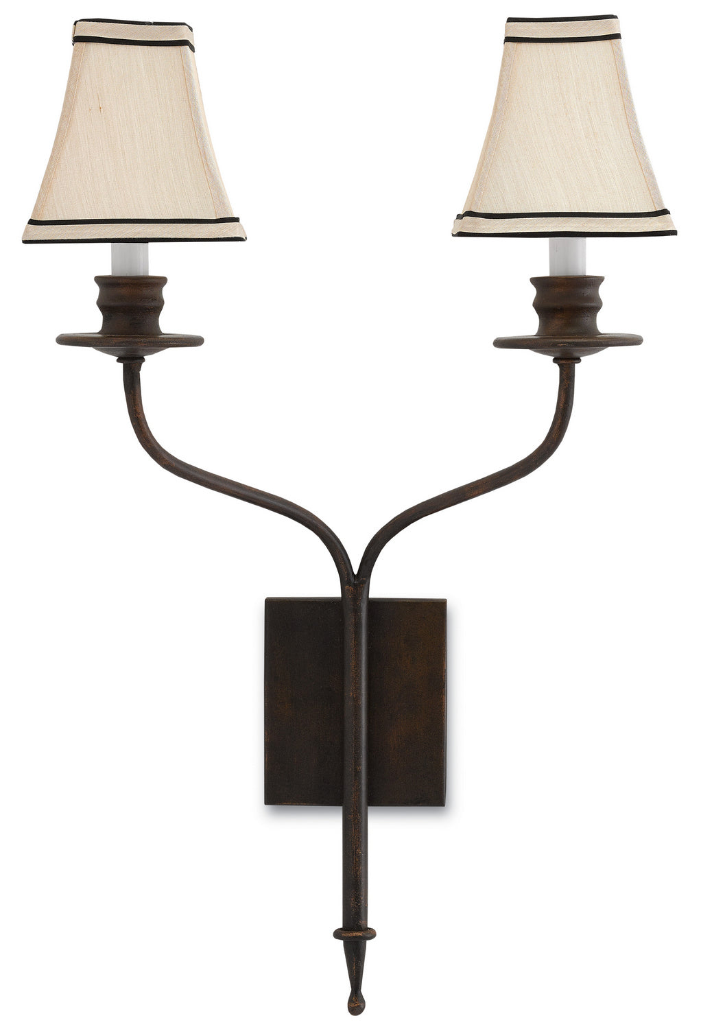 Currey and Company - 5000-0038 - Two Light Wall Sconce - Highlight Bronze Wall Sconce - Bronze Gold