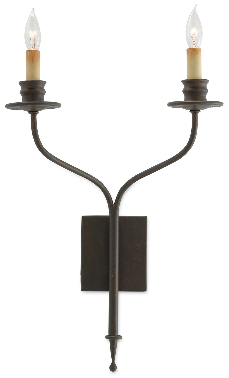 Currey and Company - 5000-0038 - Two Light Wall Sconce - Highlight Bronze Wall Sconce - Bronze Gold