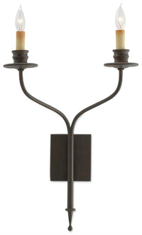 Currey and Company - 5000-0038 - Two Light Wall Sconce - Highlight Bronze Wall Sconce - Bronze Gold