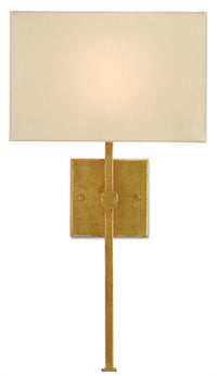 Currey and Company - 5900-0005 - One Light Wall Sconce - Ashdown - Antique Gold Leaf