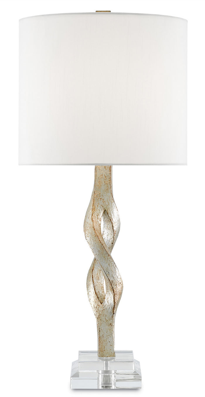 Currey and Company One Light Table Lamp from the Elyx collection in Chinois Silver Leaf finish
