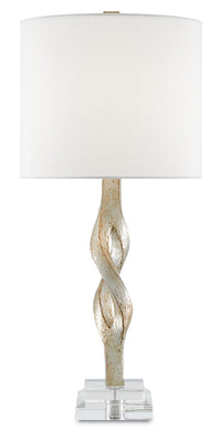 Currey and Company - 6000-0071 - One Light Table Lamp - Chinois Silver Leaf