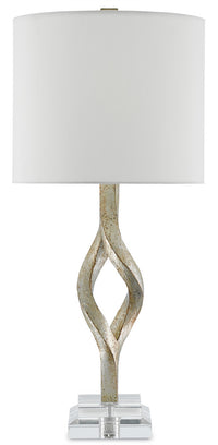 Currey and Company - 6000-0071 - One Light Table Lamp - Chinois Silver Leaf