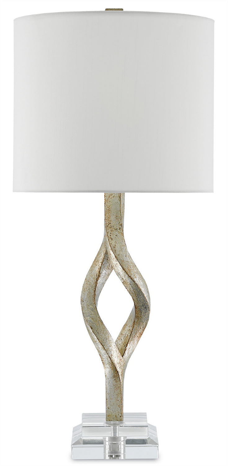 Currey and Company - 6000-0071 - One Light Table Lamp - Chinois Silver Leaf
