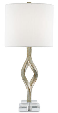 Currey and Company - 6000-0071 - One Light Table Lamp - Chinois Silver Leaf