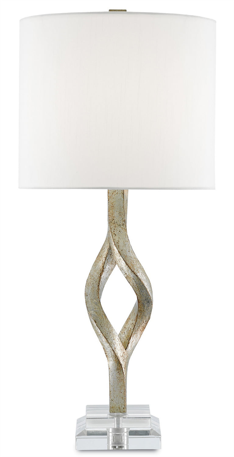 Currey and Company - 6000-0071 - One Light Table Lamp - Chinois Silver Leaf