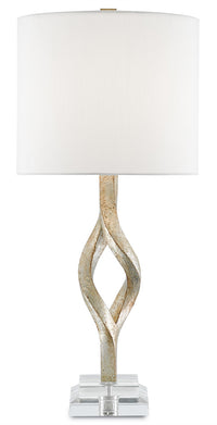 Currey and Company - 6000-0071 - One Light Table Lamp - Chinois Silver Leaf