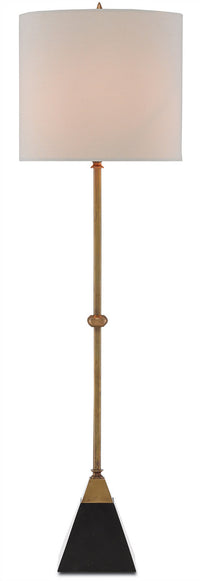 Currey and Company - 6000-0078 - One Light Table Lamp - Recluse Brass Table Lamp - Vintage Brass/Black