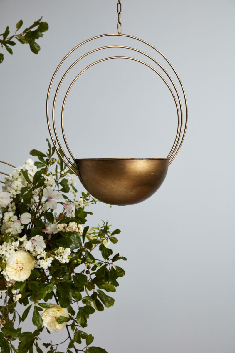 Design Shop Gold Saturn Collection Hanger, 15.75" X 17.75"