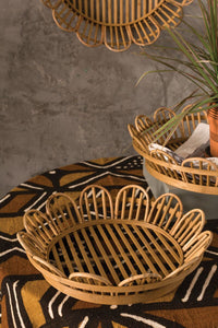 Design Shop Natural Bloemen Tray, 15.5" X 3.5"