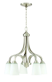 Craftmade - 41915-BNK - Five Light Chandelier - Grace - Brushed Polished Nickel