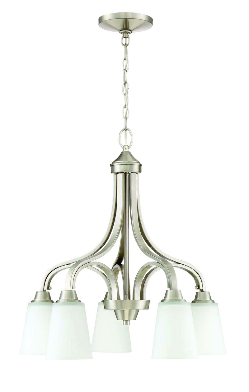 Craftmade - 41915-BNK - Five Light Chandelier - Grace - Brushed Polished Nickel