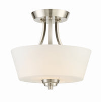 Craftmade - 41952-BNK - Two Light Convertible Semi Flush - Grace - Brushed Polished Nickel