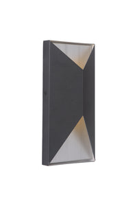 Craftmade LED Pocket Sconce from the Peak collection in Matte Black/Brushed Aluminum finish