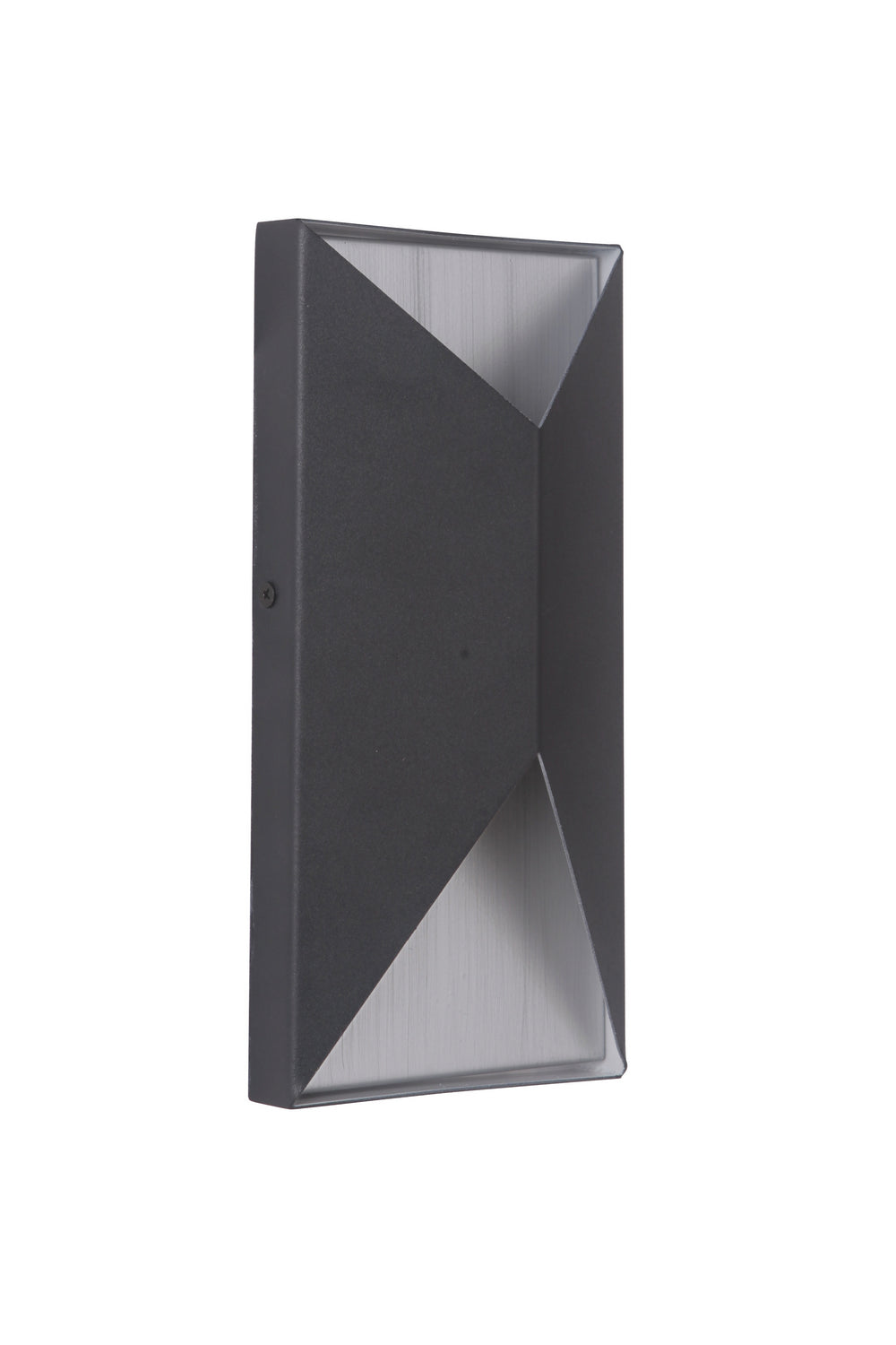 Craftmade LED Pocket Sconce from the Peak collection in Matte Black/Brushed Aluminum finish