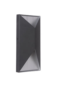 Craftmade LED Pocket Sconce from the Peak collection in Matte Black/Brushed Aluminum finish