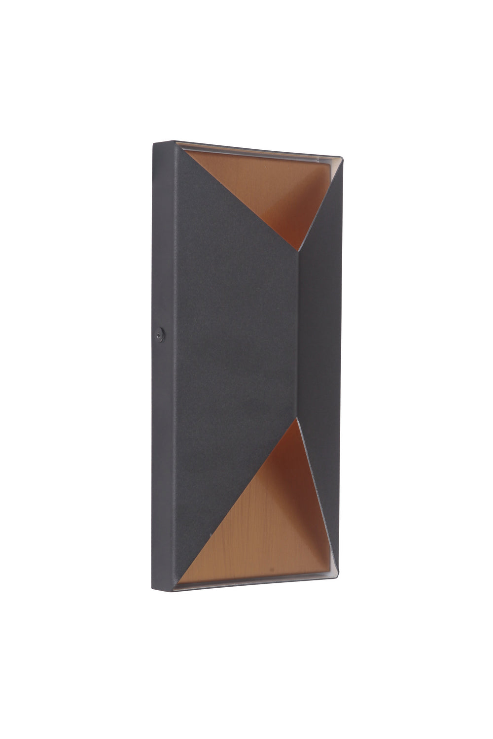 Craftmade LED Pocket Sconce from the Peak collection in Matte Black/Satin Brass finish