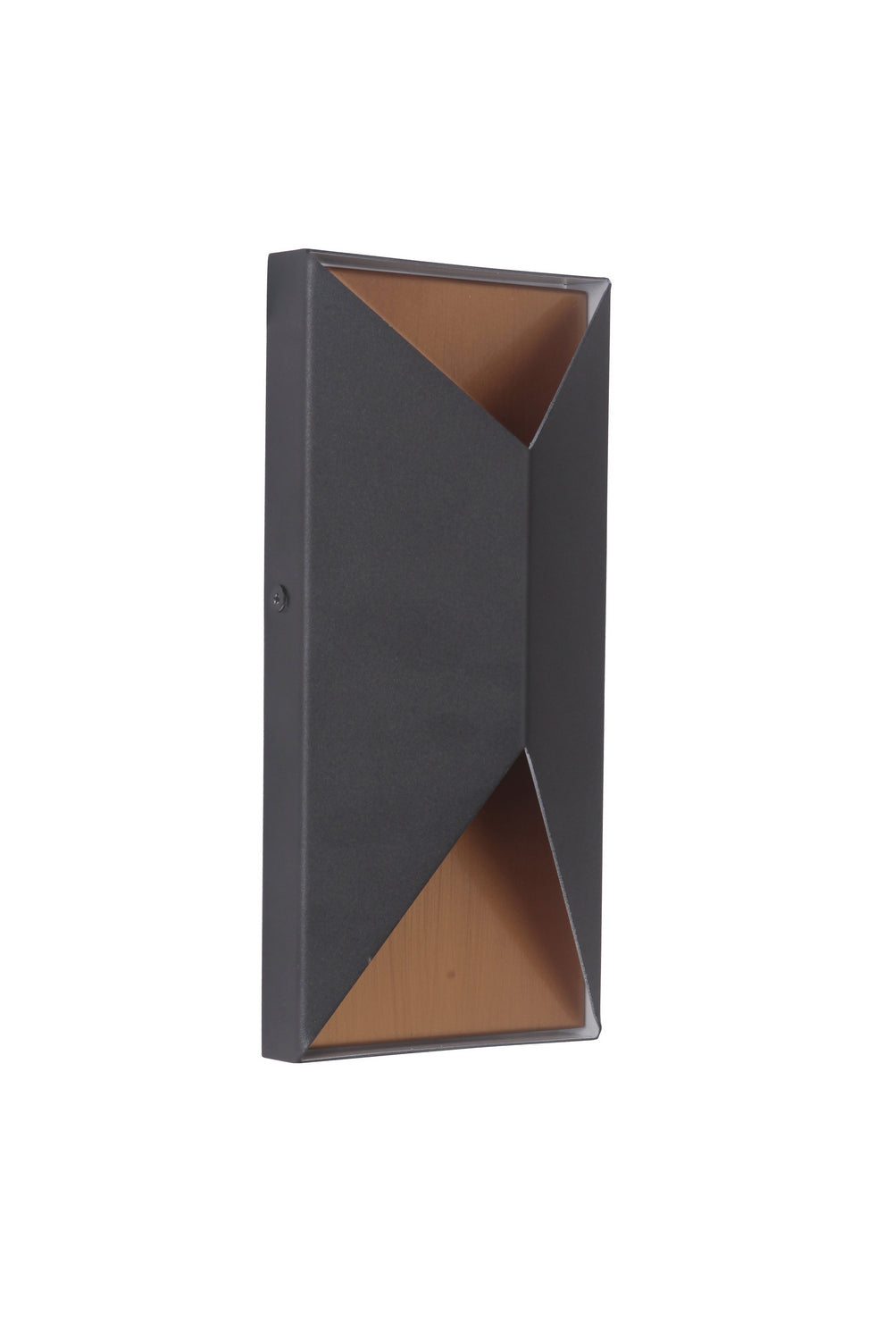 Craftmade LED Pocket Sconce from the Peak collection in Matte Black/Satin Brass finish