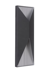 Craftmade LED Pocket Sconce from the Peak collection in Matte Black/Brushed Aluminum finish