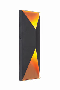 Craftmade LED Pocket Sconce from the Peak collection in Matte Black/Satin Brass finish